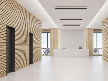 Raumgestaltung im Lamellen-Look Raumgestaltung im Lamellen-Look